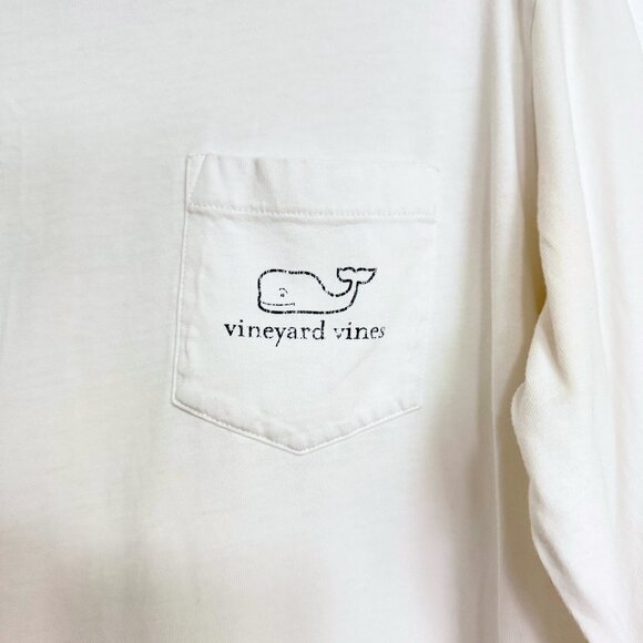 VINEYARD VINES Vintage Whale Long-Sleeve Pocket Tee - Picture 3 of 9